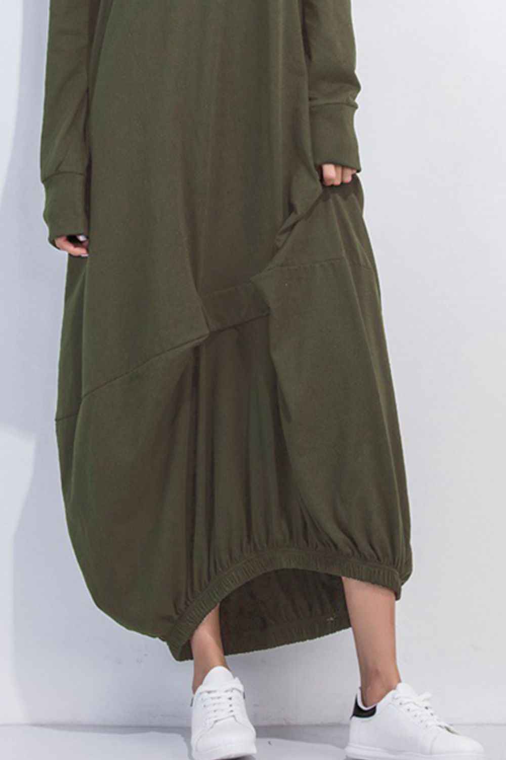 women_fashion - littlescollectionLong dressSoftie Cotton Sweatshirt Long Dress Womencasual dress