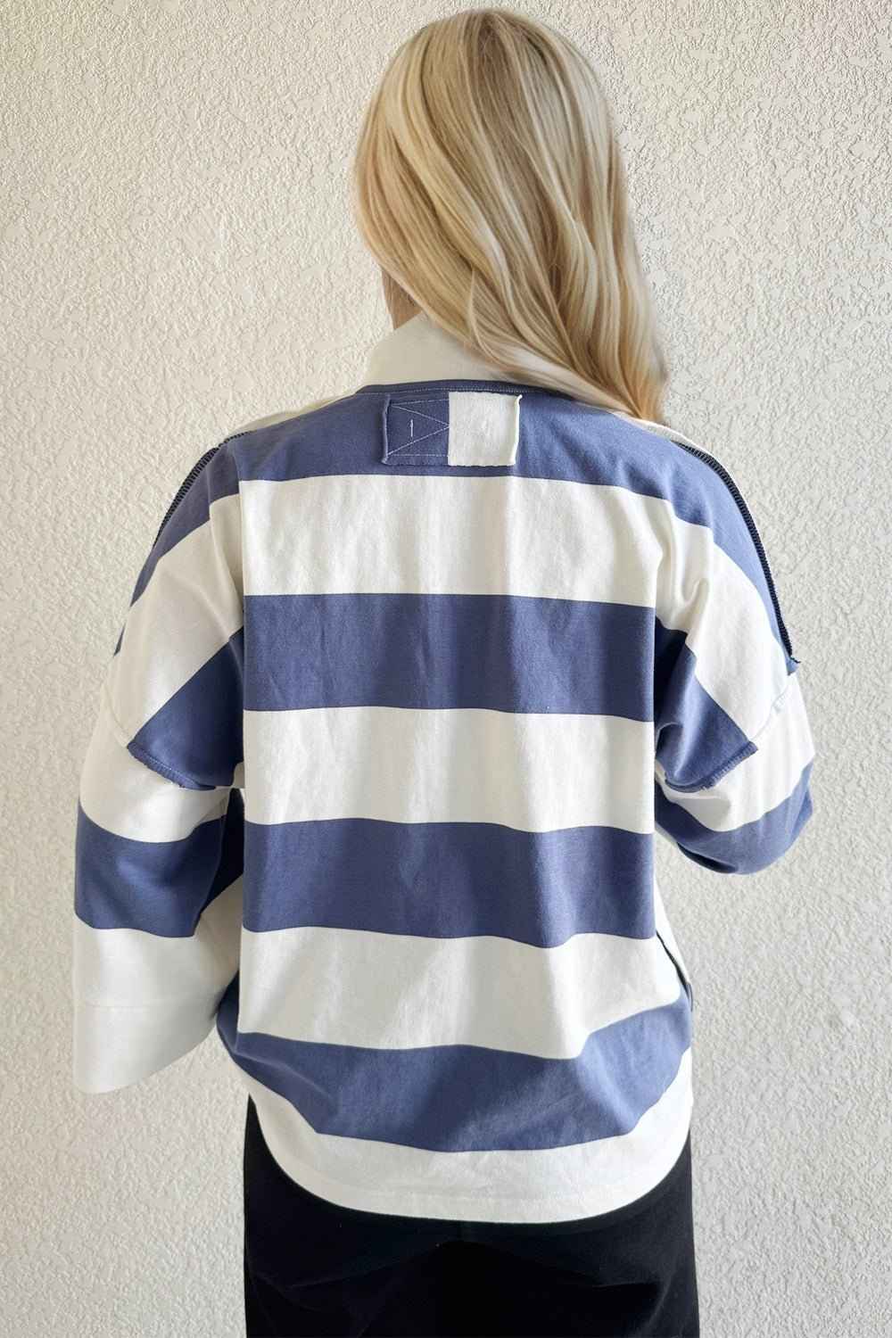 Pima Cotton Mock Neck Top