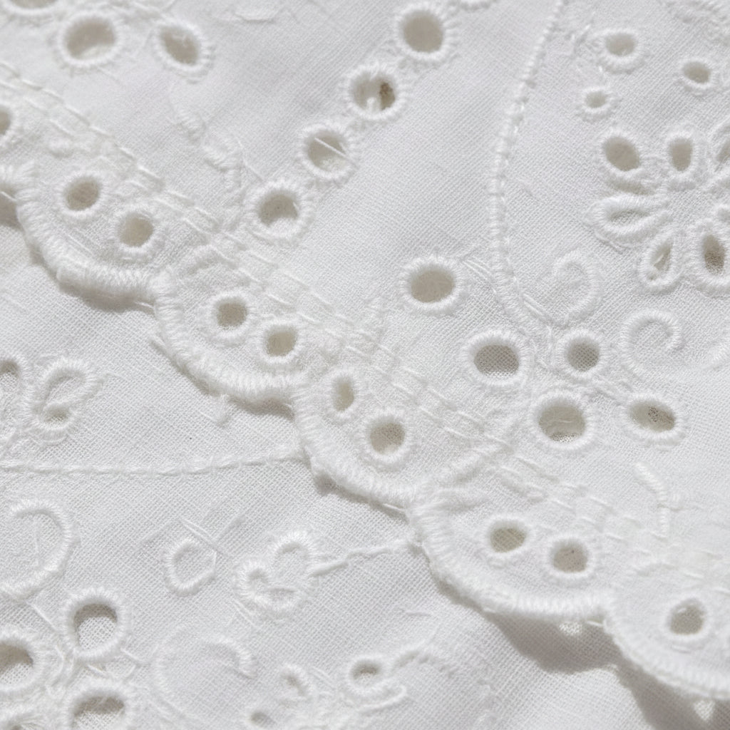 women_fashion - littlescollectionElara Tie Neck Tiered White Dress Womencotton dress