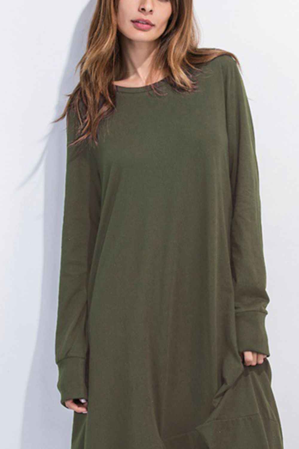 BohoLittlesEdit - Long dress - Softie Cotton Sweatshirt Long Dress Women