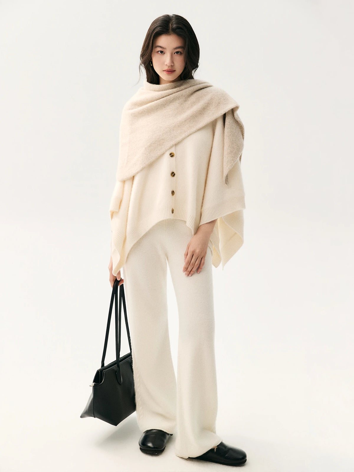 The Celeste 100% Cashmere Cape Cardigan Women