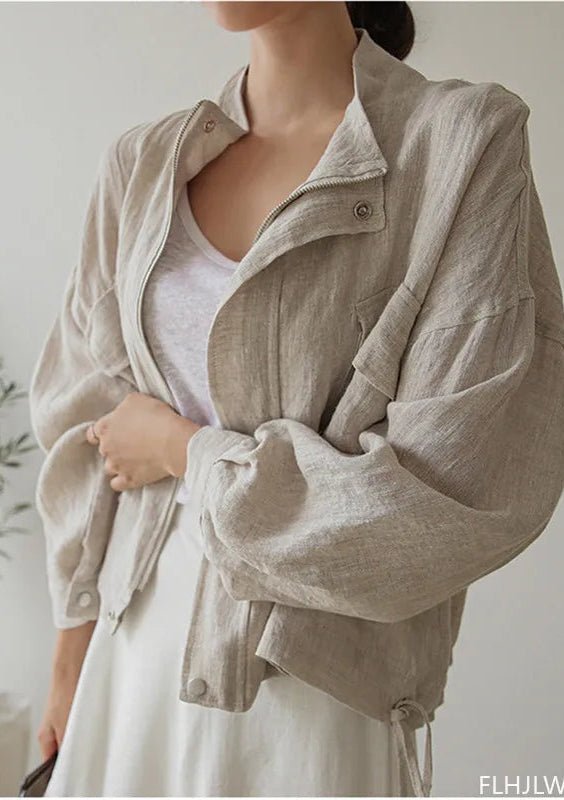 women_fashion - littlescollectionCoats JacketsLizzy Relaxed Linen Jacketcotton linen jacket