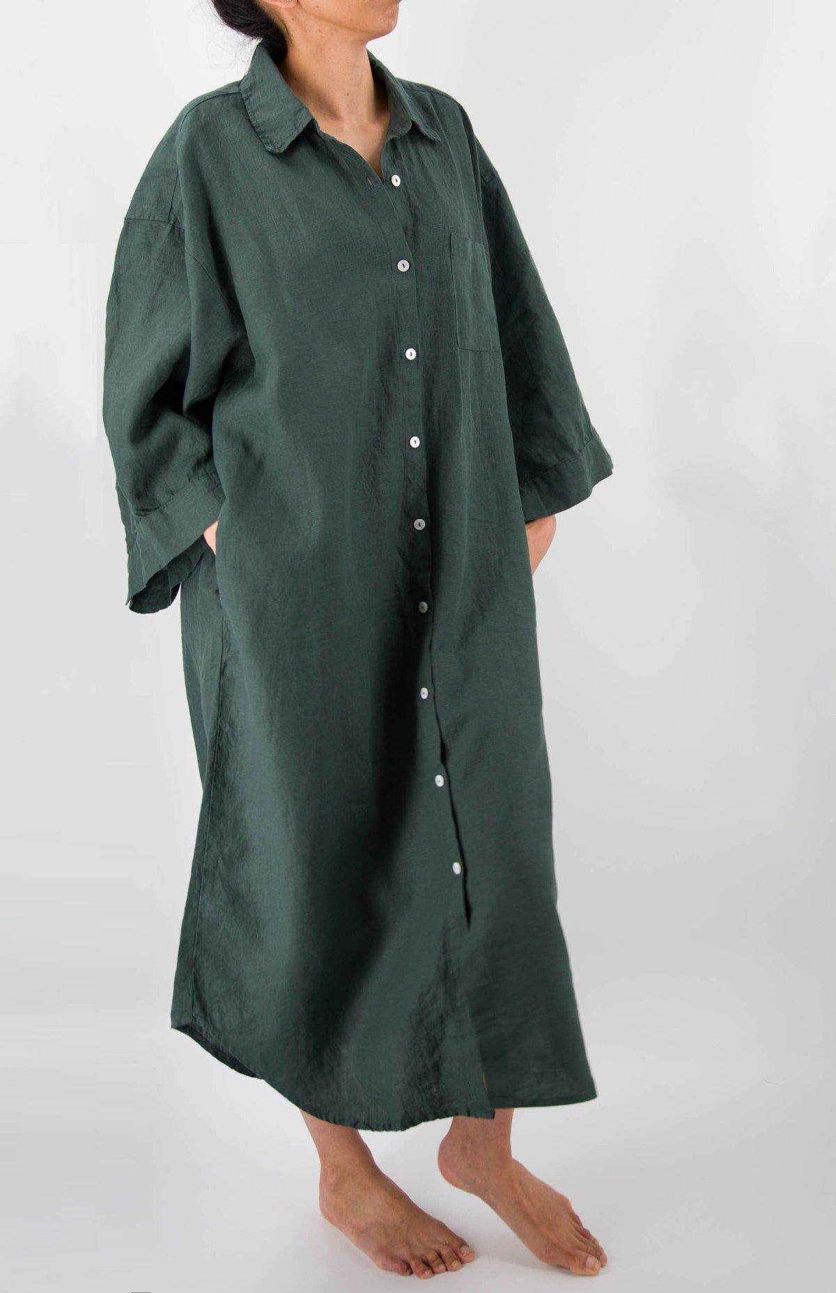 women_fashion - littlescollectionCotton dressMei French Linen House Dress – Oversized Japanese - Inspired LoungewearJapanese loungewear