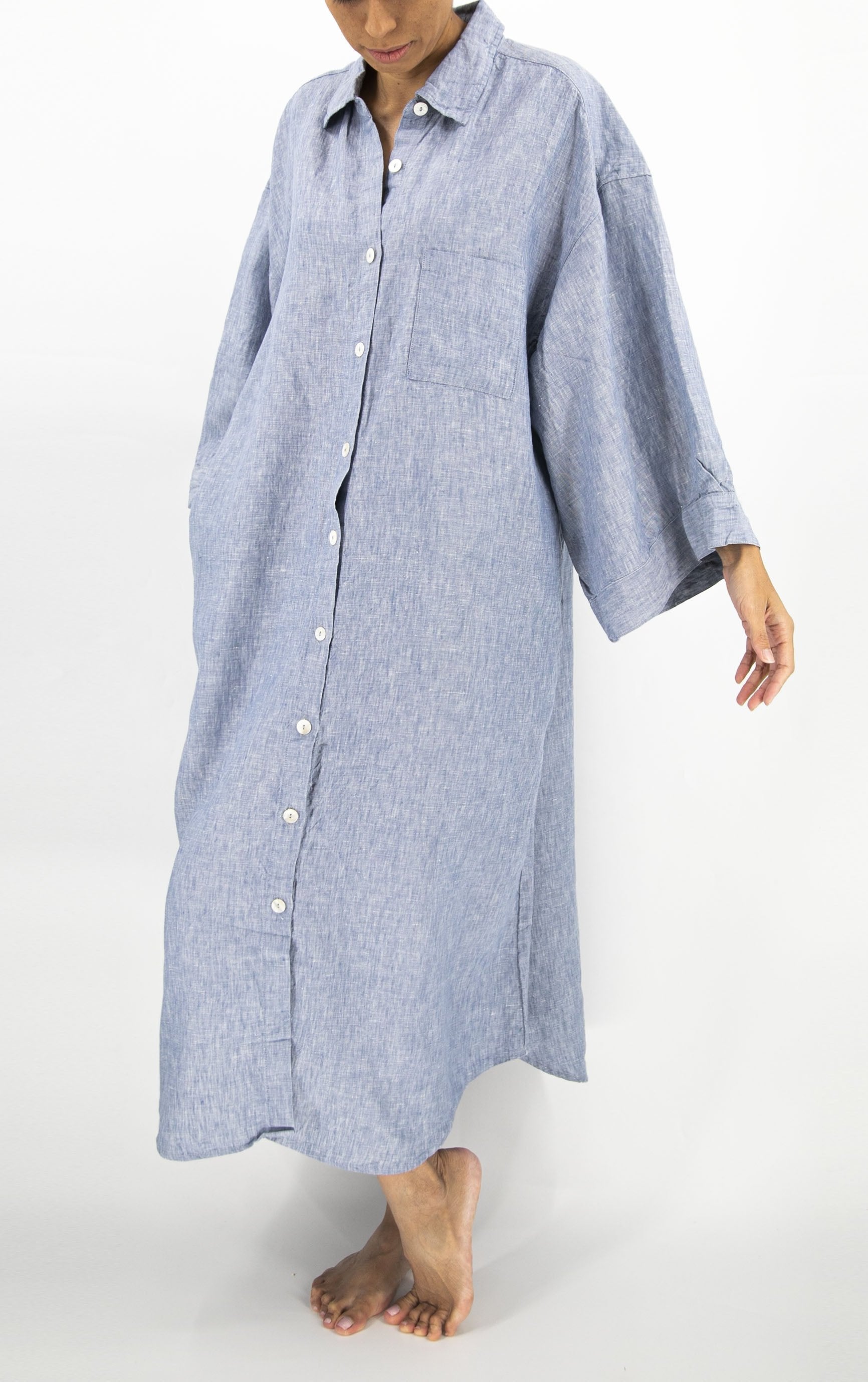 women_fashion - littlescollectionCotton dressMei French Linen House Dress – Oversized Japanese - Inspired LoungewearJapanese loungewear