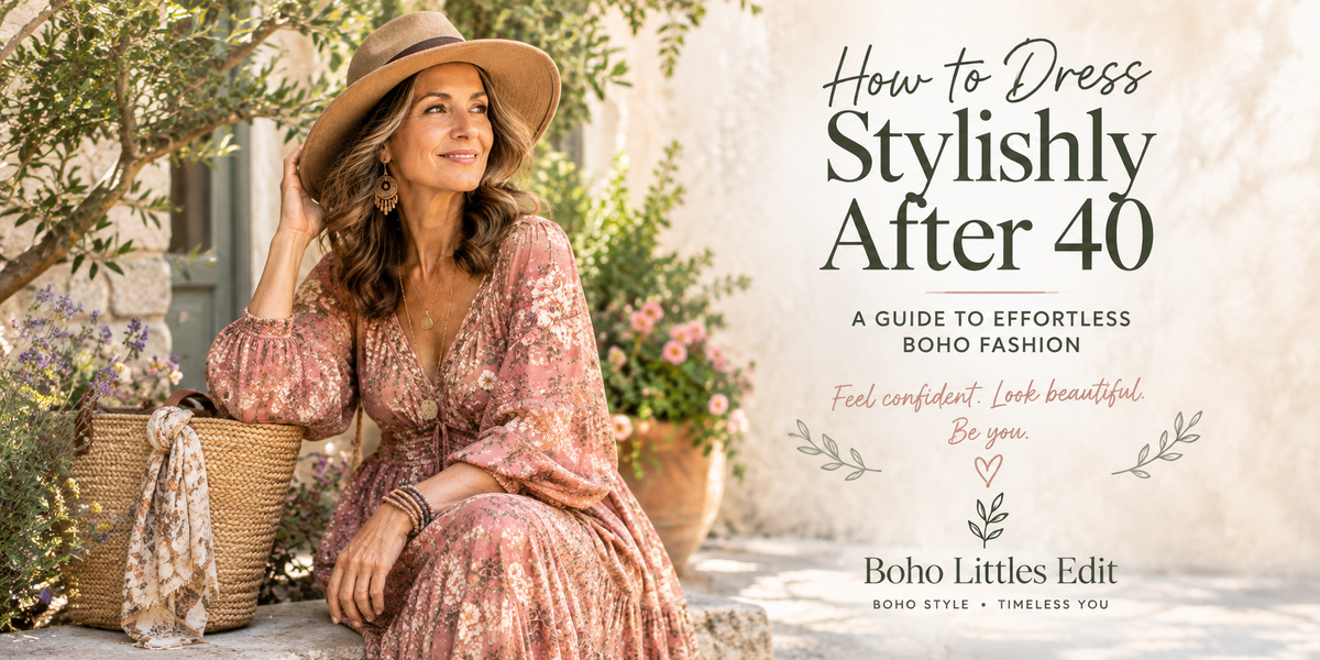 How to Dress Stylishly After 40: A Guide to Effortless Boho Fashion