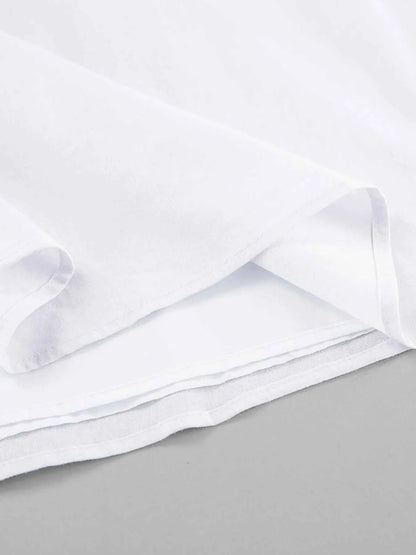 women_fashion - littlescollectionCotton dressRuffled White Cotton A - line Classic Maxi DressCotton flayer dress