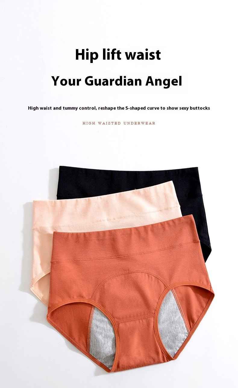 High Waist Cotton Antibacterial Leak-proof Sanitary Panty