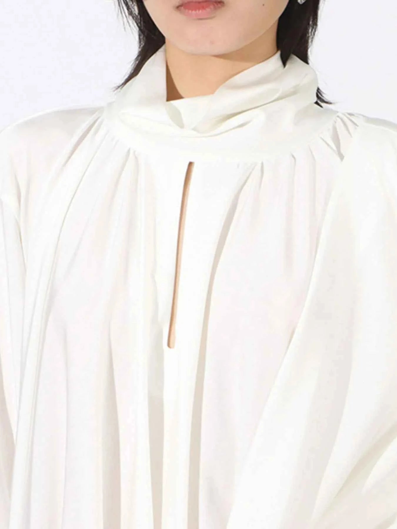 women_fashion - littlescollectionDressRuched Long Sleeve Cotton Mini Dresslong sleeve dress