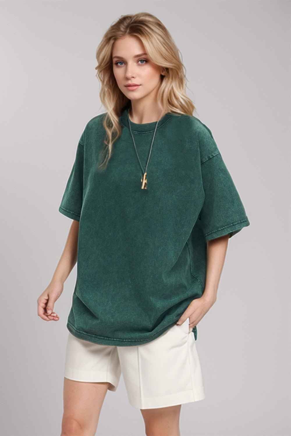 Basic Bae Round Neck Cotton T-Shirt