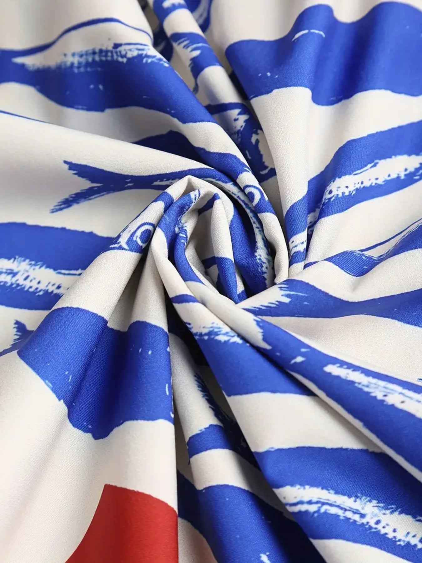 women_fashion - Sardine Print Spaghetti Strap Midi  Smocked Summer Dress midi dress