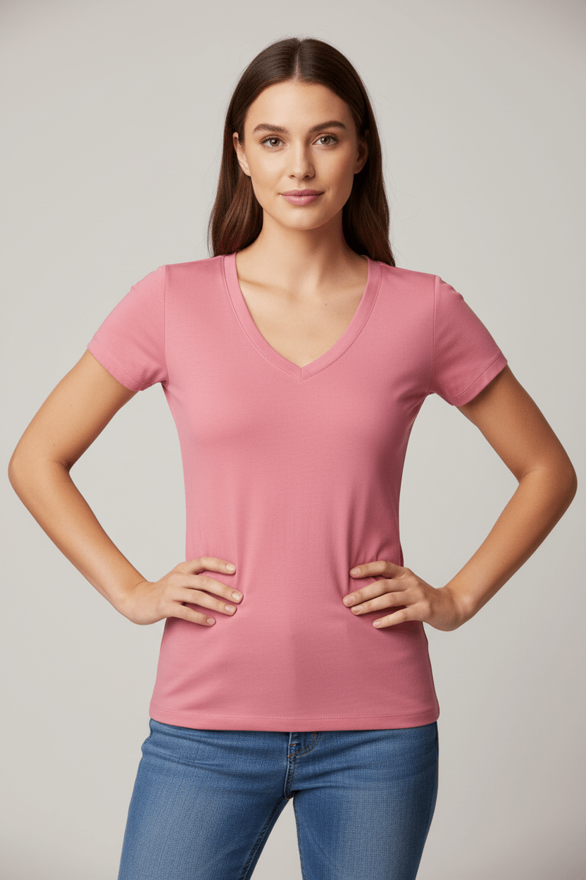 women_fashion - littlescollectiontshirtWomens Ideal V - Neck