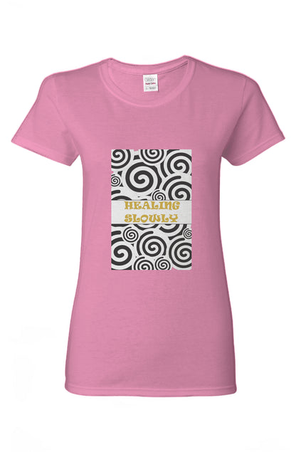 women_fashion - littlescollectiontshirtHealing Slowly Graphic Cotton T-Shirtcotton t-shirt women