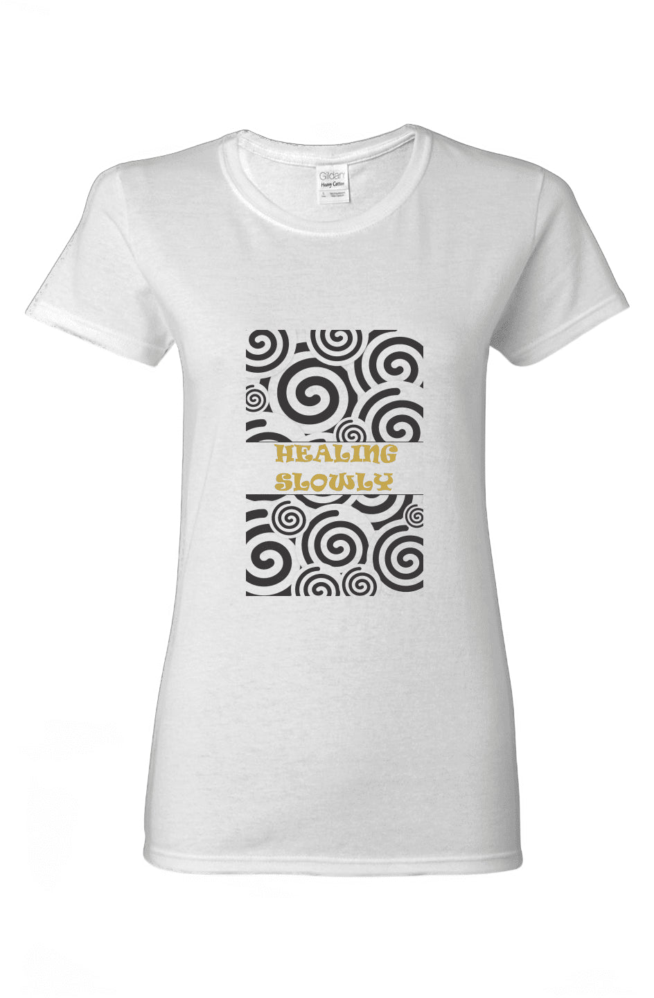 women_fashion - littlescollectiontshirtHealing Slowly Graphic Cotton T-Shirtcotton t-shirt women