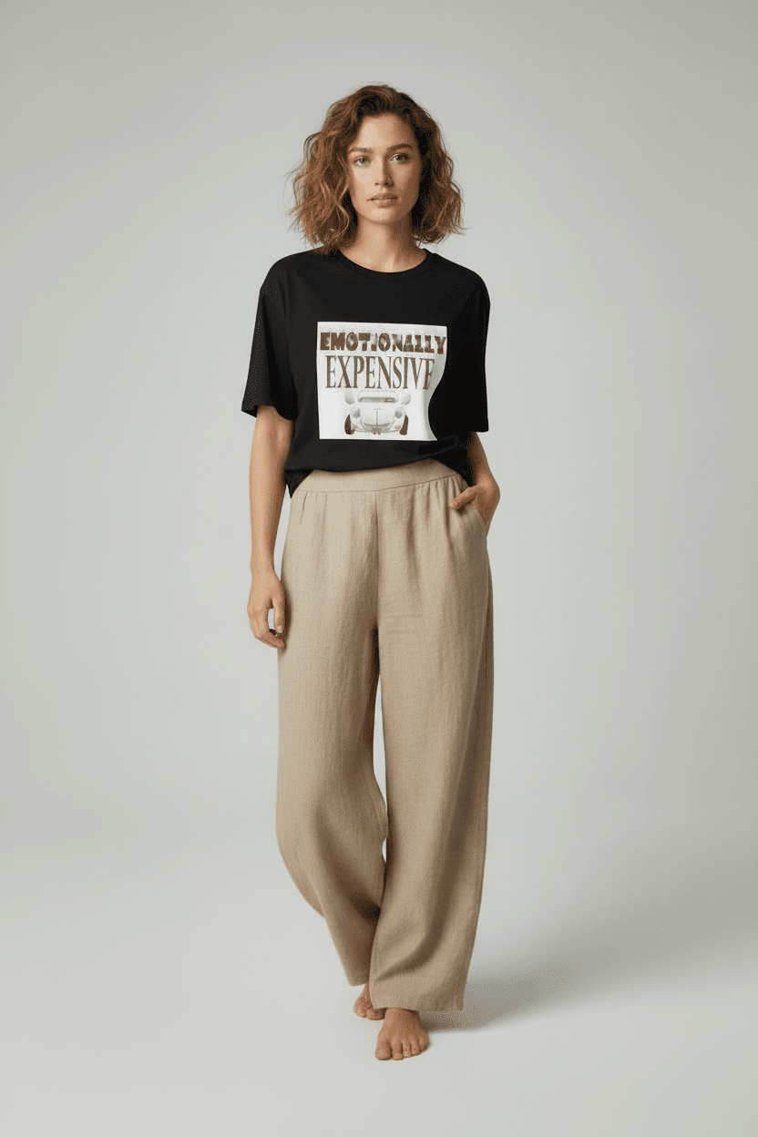 women_fashion - littlescollectiontshirtEmotionally Expensive Graphic Tee Cottoncotton tee