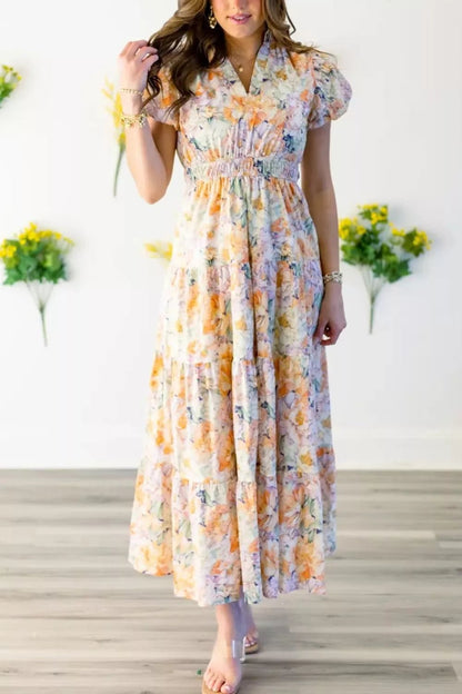 women_fashion - littlescollectionLong dressWildflower Smocked Vintage Cotton Dresscasual maxi dress
