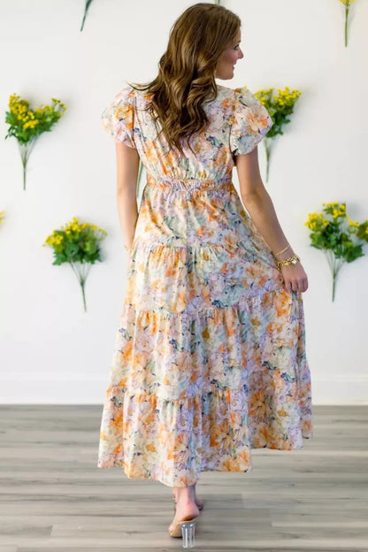 women_fashion - littlescollectionLong dressWildflower Smocked Vintage Cotton Dresscasual maxi dress
