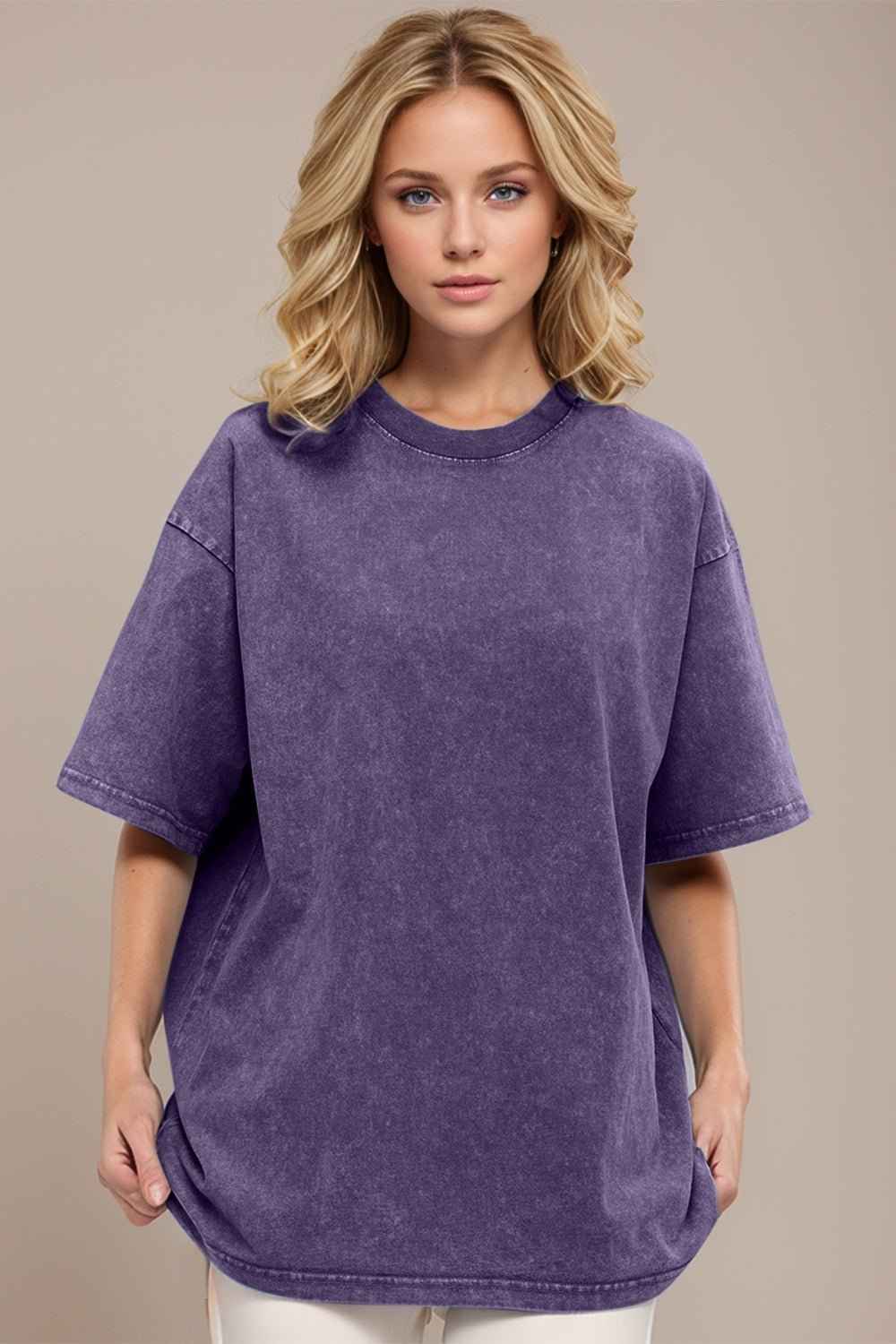 Basic Bae Round Neck Cotton T-Shirt