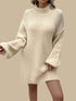 Devine Mock Neck Sweater Dress