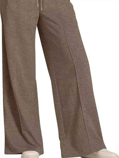 women_fashion - littlescollectionsweatpantsWide Leg Drawstring Sweatpants Womencomfortable pants women
