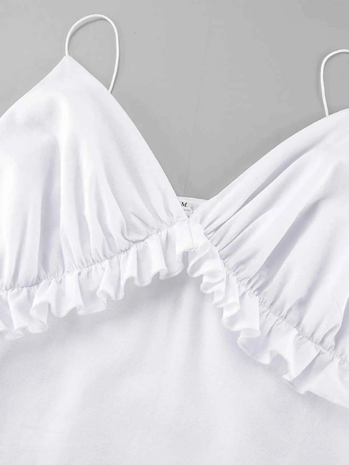 women_fashion - littlescollectionCotton dressRuffled White Cotton A - line Classic Maxi DressCotton flayer dress