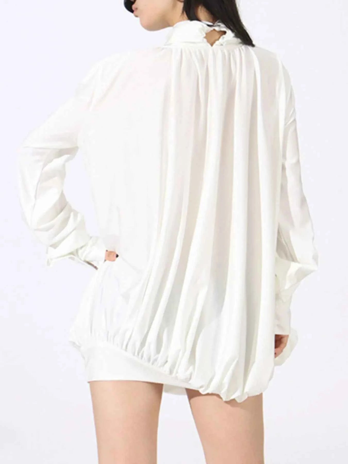 women_fashion - littlescollectionDressRuched Long Sleeve Cotton Mini Dresslong sleeve dress