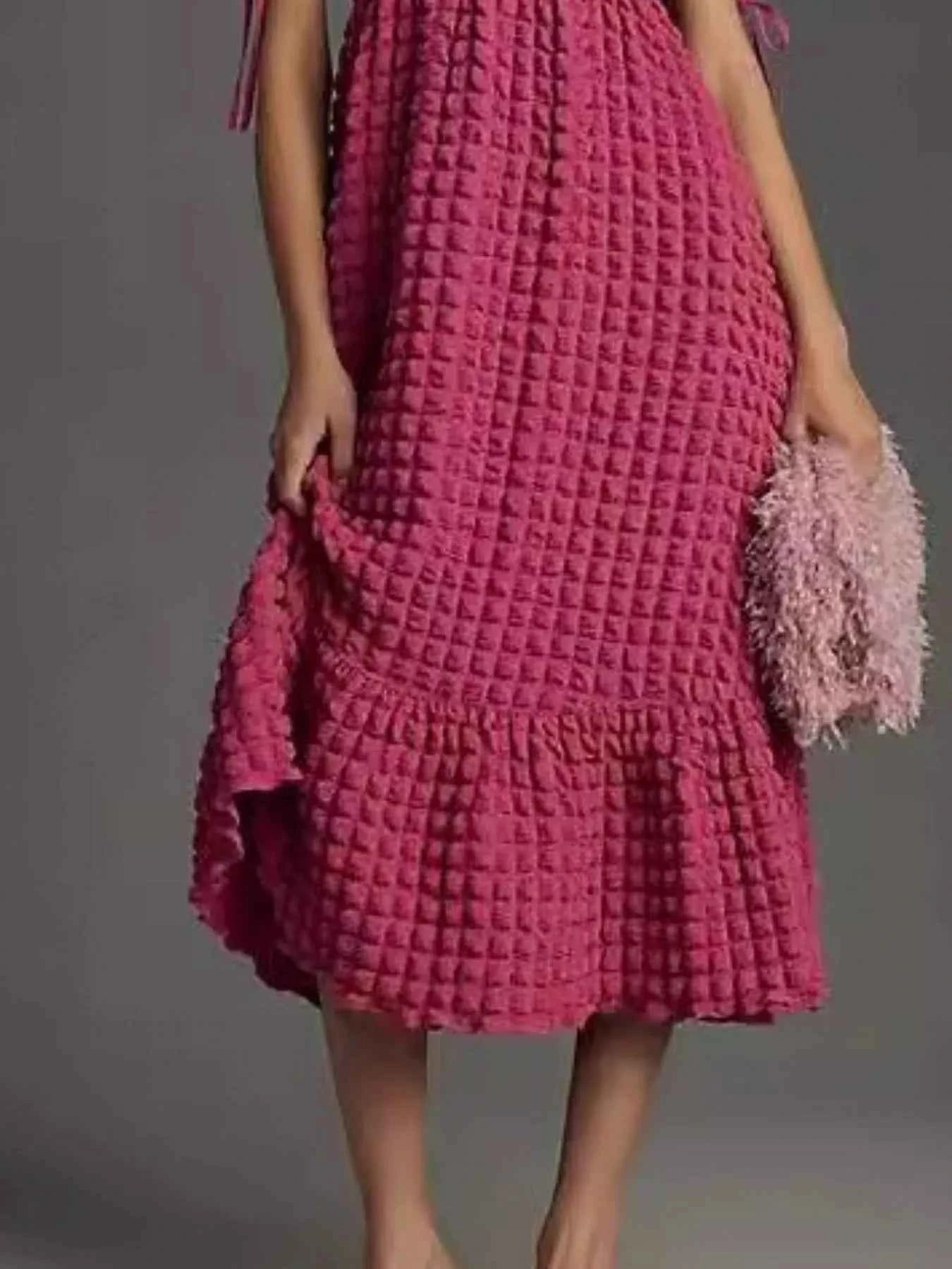 women_fashion - littlescollectionDressSweetheart Neck Puff Sleeve Vintage Textured DressShipping delay Feb 1 - Mar 1