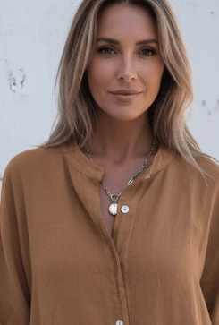 women_fashion - littlescollectionMidi dress linenCotton - Linen Button - Down Shirt Dress Patch Pockets Womenbutton down dress