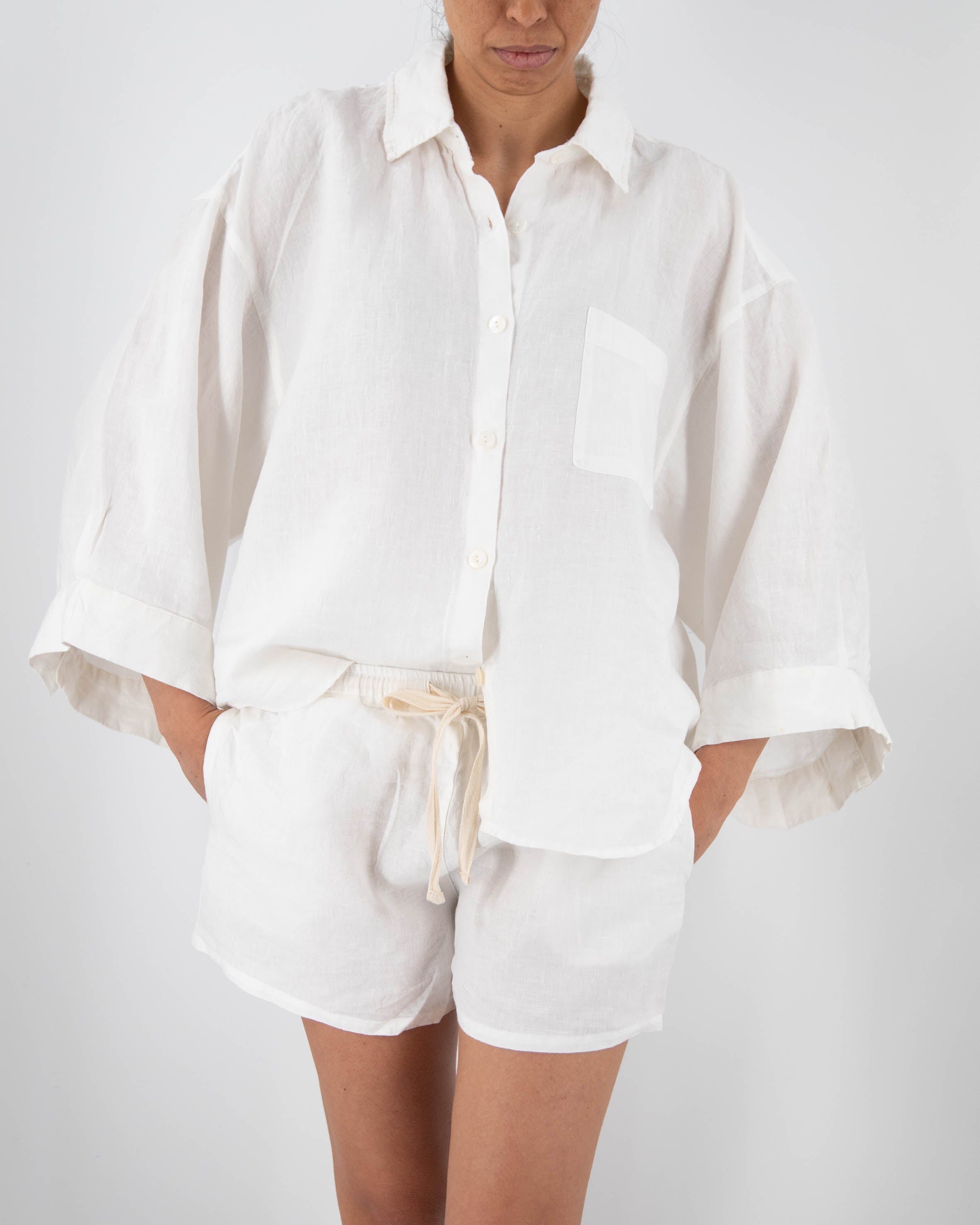 women_fashion - littlescollectionLinen setCarrie Linen Sleepwear Set Womenlinen pajamas