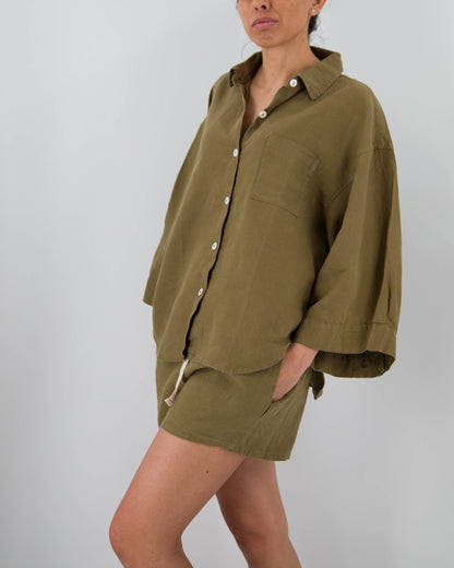 women_fashion - littlescollectionLinen setCarrie Linen Sleepwear Set Womenlinen pajamas