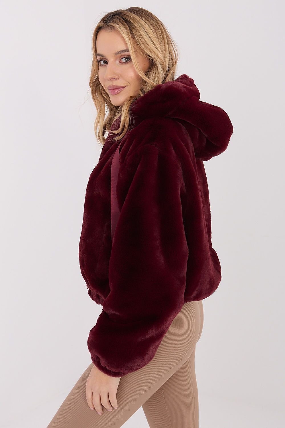 women_fashion - littlescollectionJacketFur Hooded Transitional Jacket One Size Womencasual outerwear