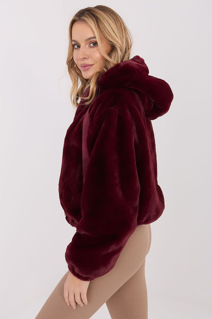women_fashion - littlescollectionJacketFur Hooded Transitional Jacket One Size Womencasual outerwear