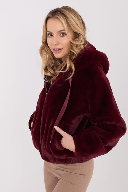 women_fashion - littlescollectionJacketFur Hooded Transitional Jacket One Size Womencasual outerwear