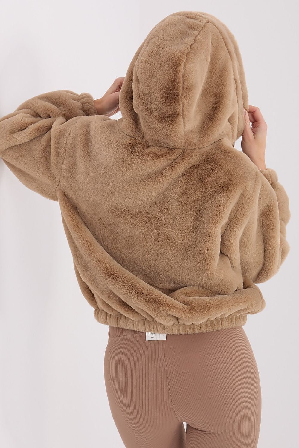 women_fashion - littlescollectionJacketFur Hooded Transitional Jacket One Size Womencasual outerwear