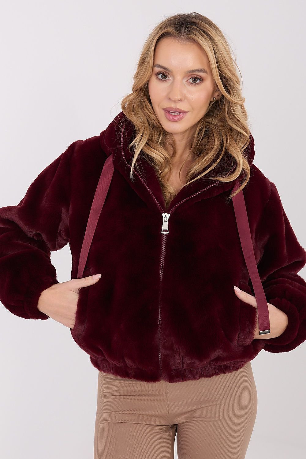 women_fashion - littlescollectionJacketFur Hooded Transitional Jacket One Size Womencasual outerwear