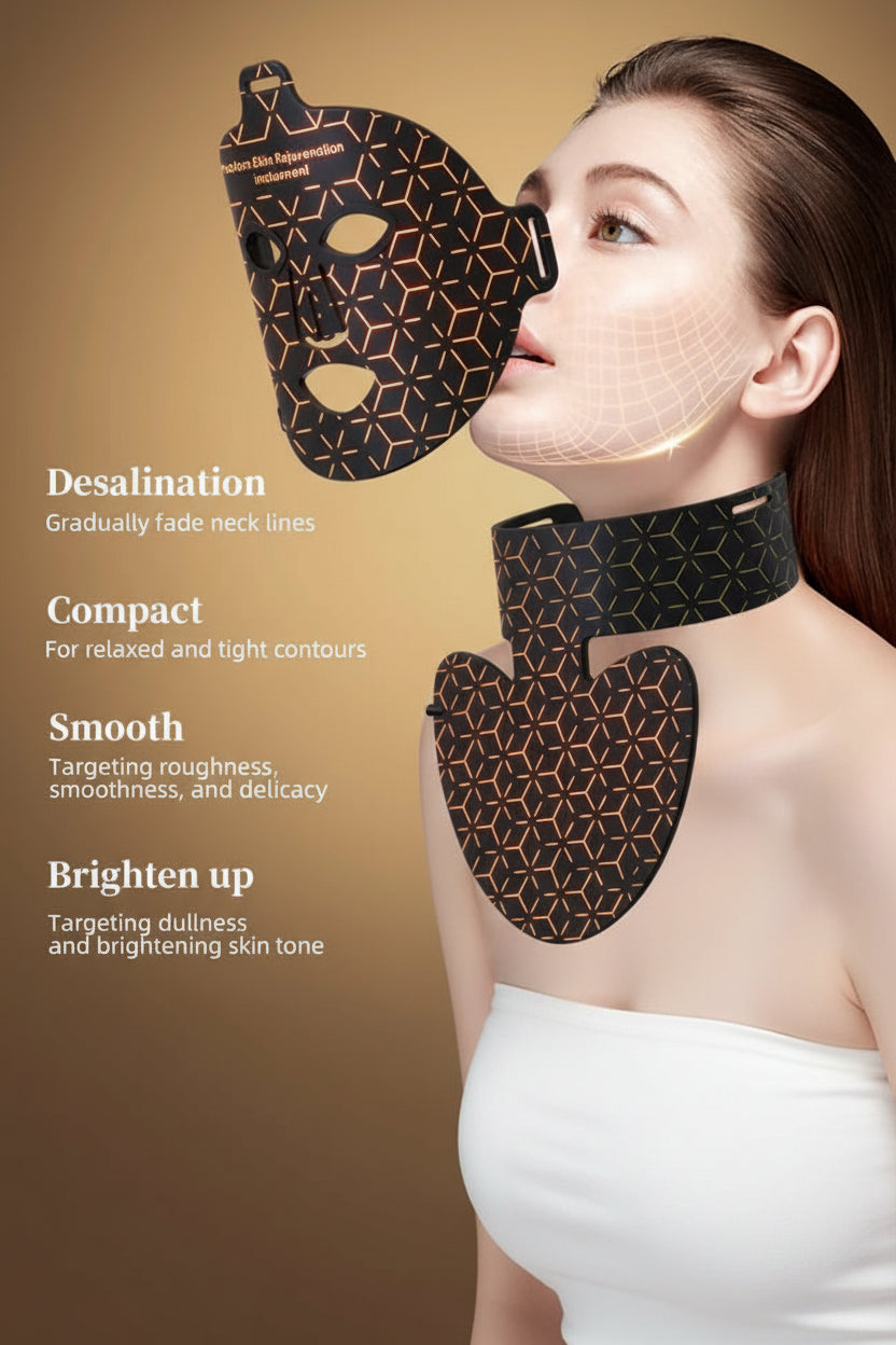 8-Color LED Light Therapy Travel Size Face Mask