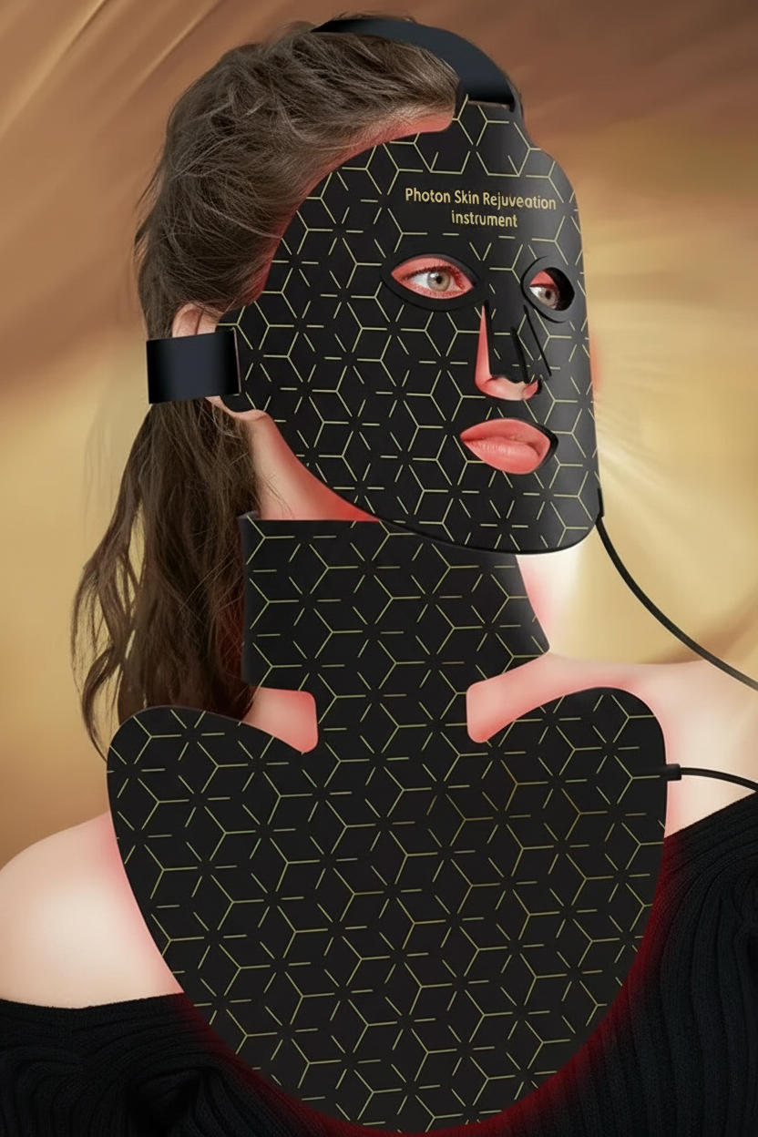 8-Color LED Light Therapy Travel Size Face Mask