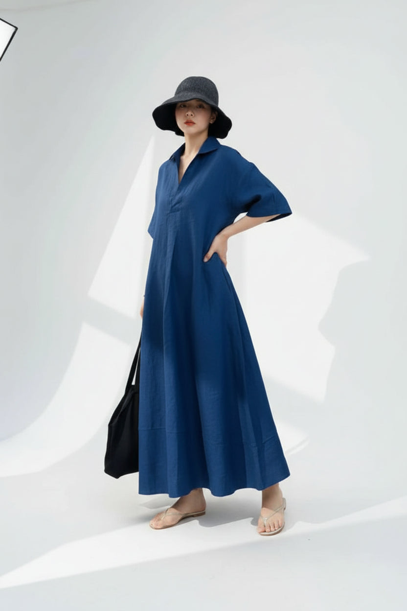 JNT Clematis Vintage Linen Dress