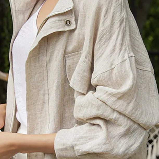 women_fashion - littlescollectionCoats JacketsLizzy Relaxed Linen Jacketcotton linen jacket