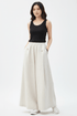 women_fashion - littlescollectionWomen pantsLinen Wide Leg Pants For Summerelastic waist pants