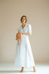 women_fashion - littlescollectionDressRomantic Puff Sleeve Embroidered Cotton Maxi Dress in White Womenboho maxi dress women