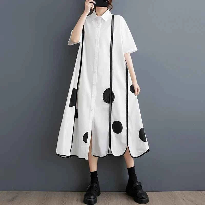 Dove Patchwork Cotton Dress