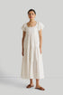 women_fashion - littlescollectionCotton dressPuff Sleeve Tiered Maxi Dress Organic Cotton in White Womenmaxi dress