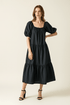 women_fashion - littlescollectionCotton dressRelaxed Tiered Midi Boho Cotton Dressboho women