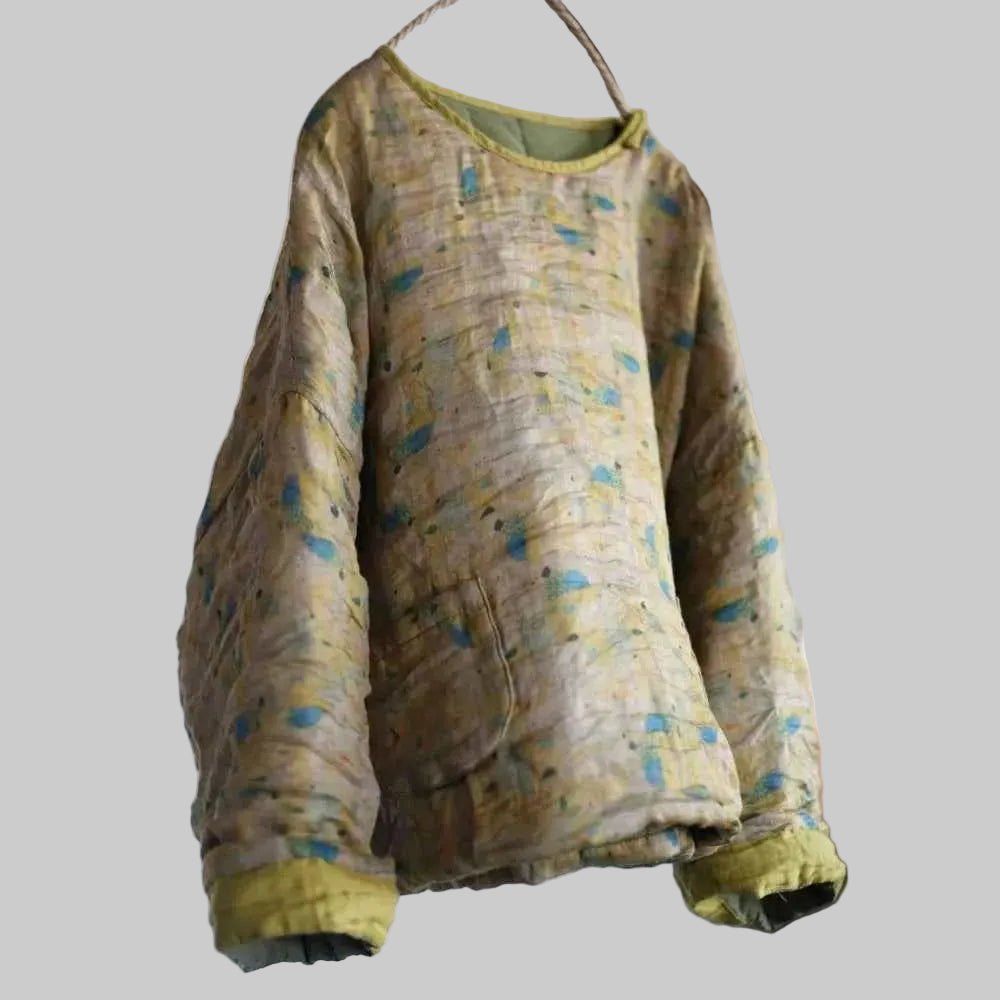 women_fashion - littlescollectionSweaterVintage Floral Patchwork Pullover Parka - Women&