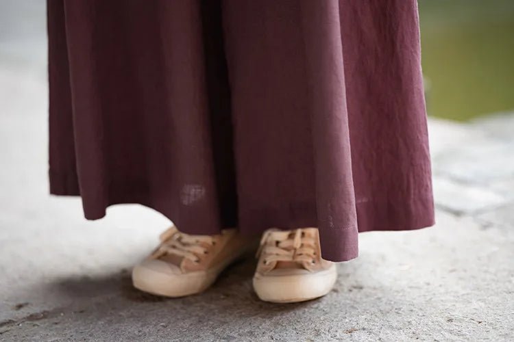 women_fashion - littlescollectionWomen pantsLinen Wide Leg Pants For Summerelastic waist pants