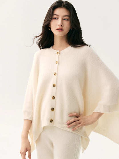 The Celeste 100% Cashmere Cape Cardigan Women