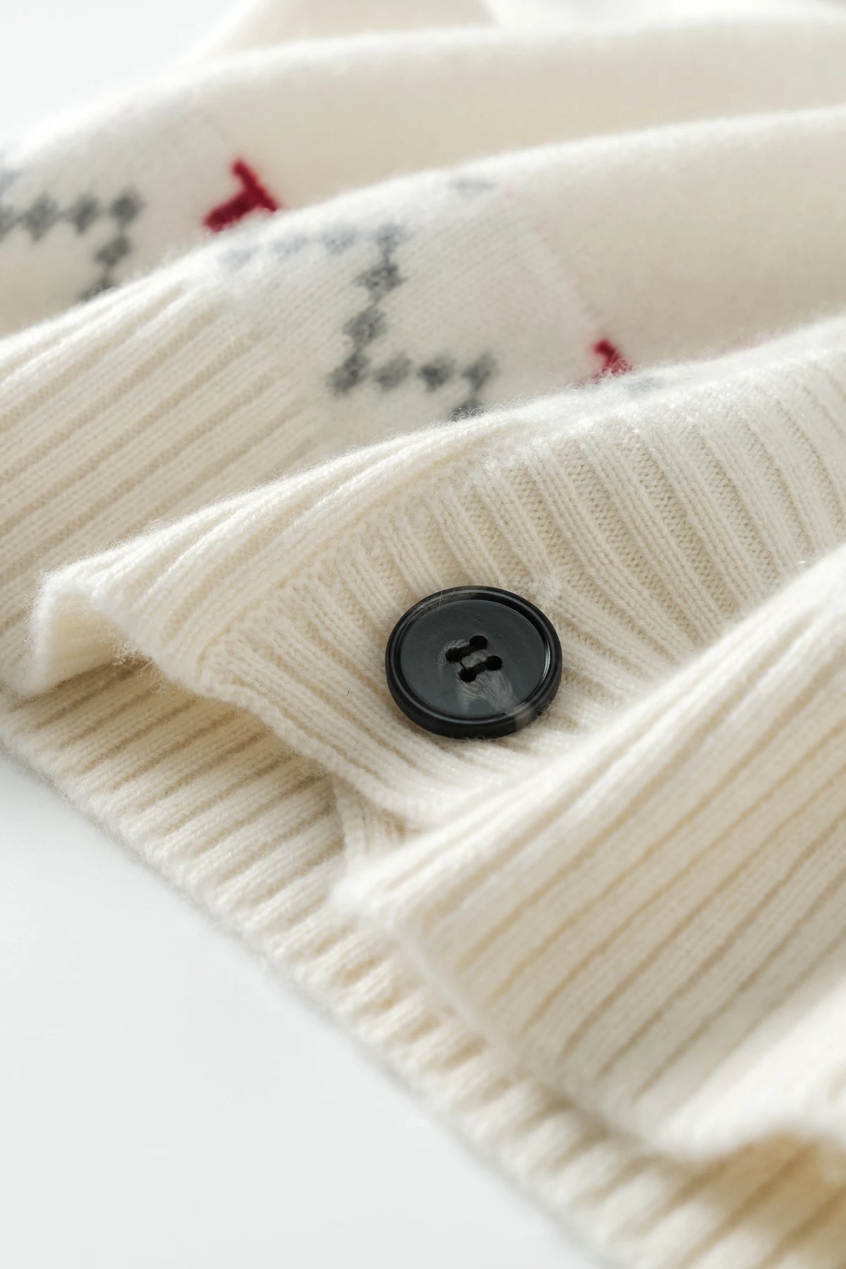 Cashmere V-Neck Fair Isle Cardigan Women