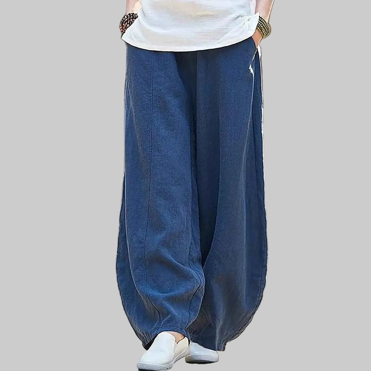 Bloomers Wide Leg Pants Women Vintage