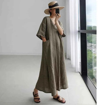 JNT Vintage Linen Baggy Dress