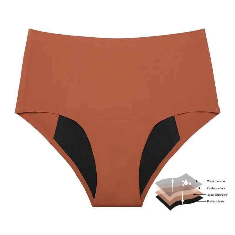 Mid-Rise Seamless Menstrual Leakproof Panties